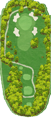ＮＥＭＵ ＧＯＬＦ ＣＬＵＢ （旧合歓の郷ゴルフクラブ） OUT3番ホール コース図