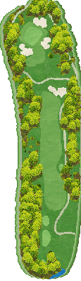 ＮＥＭＵ ＧＯＬＦ ＣＬＵＢ （旧合歓の郷ゴルフクラブ） OUT9番ホール コース図