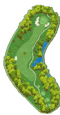 ＮＥＭＵ ＧＯＬＦ ＣＬＵＢ （旧合歓の郷ゴルフクラブ） IN5番ホール コース図