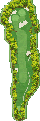 岡山御津カントリークラブ OUT4番ホール コース図