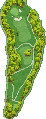 大岡ゴルフ倶楽部 OUT7番ホール コース図