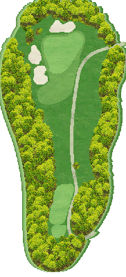 小杉カントリークラブ 北8番ホール コース図