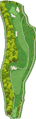 小杉カントリークラブ 東2番ホール コース図