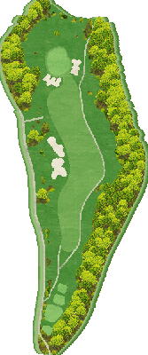 小杉カントリークラブ 東3番ホール コース図