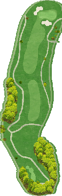 小杉カントリークラブ 東5番ホール コース図