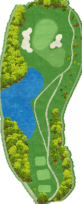 小杉カントリークラブ 東7番ホール コース図