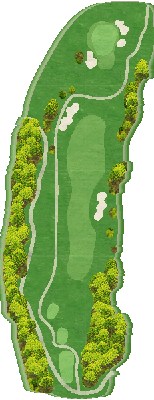 小杉カントリークラブ 東8番ホール コース図