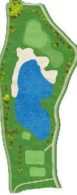 小杉カントリークラブ 南6番ホール コース図