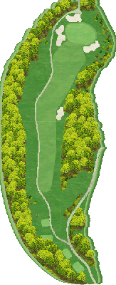 小杉カントリークラブ 南9番ホール コース図