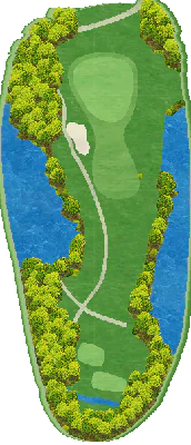 プリンスゴルフクラブ OUT5番ホール コース図