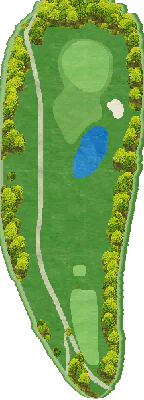 プリンスゴルフクラブ OUT7番ホール コース図