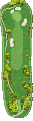 シギラベイカントリークラブ OUT8番ホール コース図