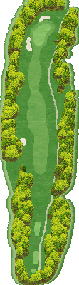 一達国際Ｐｒｉｖａｔｅ Ｇｏｌｆ倶楽部 OUT5番ホール コース図