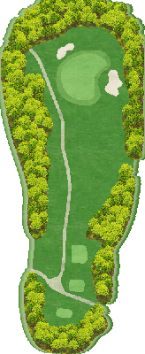 一達国際Ｐｒｉｖａｔｅ Ｇｏｌｆ倶楽部 OUT6番ホール コース図