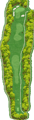 一達国際Ｐｒｉｖａｔｅ Ｇｏｌｆ倶楽部 OUT8番ホール コース図