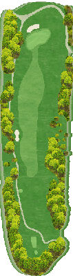一達国際Ｐｒｉｖａｔｅ Ｇｏｌｆ倶楽部 OUT9番ホール コース図