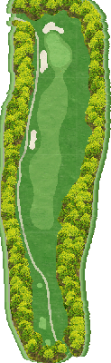 一達国際Ｐｒｉｖａｔｅ Ｇｏｌｆ倶楽部 IN10番ホール コース図