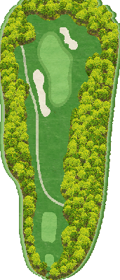 一達国際Ｐｒｉｖａｔｅ Ｇｏｌｆ倶楽部 IN13番ホール コース図