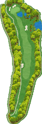 一達国際Ｐｒｉｖａｔｅ Ｇｏｌｆ倶楽部 IN14番ホール コース図