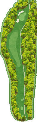 一達国際Ｐｒｉｖａｔｅ Ｇｏｌｆ倶楽部 IN18番ホール コース図
