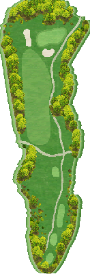 ザ・サードプレースカントリークラブ OUT2番ホール コース図