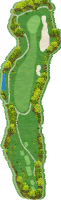 ザ・サードプレースカントリークラブ OUT3番ホール コース図
