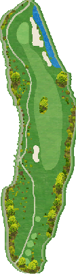 ザ・サードプレースカントリークラブ OUT9番ホール コース図