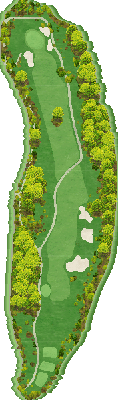 トライアルゴルフ＆リゾート ＡＳＯ ＣＯＵＲＳＥ（旧：阿蘇東急ゴルフクラブ） OUT1番ホール コース図