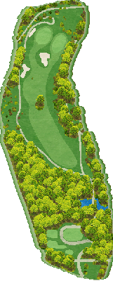 トライアルゴルフ＆リゾート ＡＳＯ ＣＯＵＲＳＥ（旧：阿蘇東急ゴルフクラブ） IN10番ホール コース図