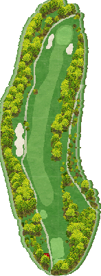 トライアルゴルフ＆リゾート ＡＳＯ ＣＯＵＲＳＥ（旧：阿蘇東急ゴルフクラブ） IN14番ホール コース図