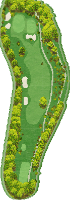 トライアルゴルフ＆リゾート ＡＳＯ ＣＯＵＲＳＥ（旧：阿蘇東急ゴルフクラブ） IN15番ホール コース図