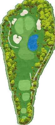 トライアルゴルフ＆リゾート ＡＳＯ ＣＯＵＲＳＥ（旧：阿蘇東急ゴルフクラブ） IN17番ホール コース図