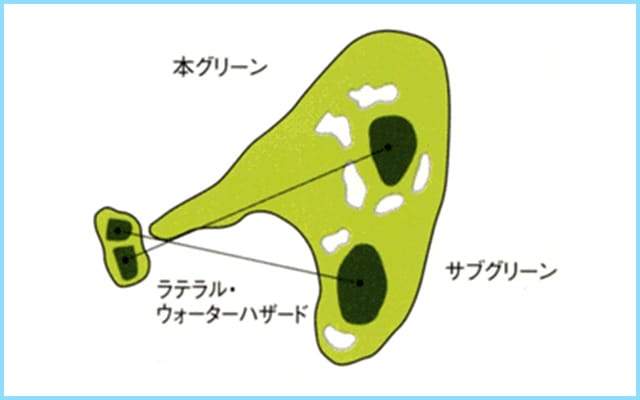 鳴門カントリークラブ OUT4番ホール コース図