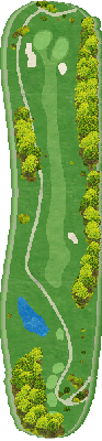 ＮＩＮＥ ＳＴＯＮＥ ＧＯＬＦ ＣＬＵＢ OUT2番ホール コース図