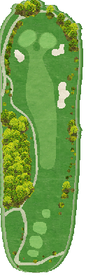 ＮＩＮＥ ＳＴＯＮＥ ＧＯＬＦ ＣＬＵＢ OUT4番ホール コース図
