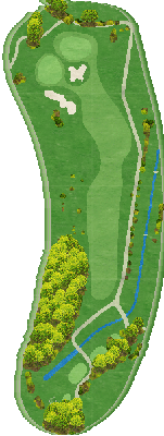 ＮＩＮＥ ＳＴＯＮＥ ＧＯＬＦ ＣＬＵＢ OUT5番ホール コース図