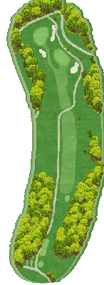 ＮＩＮＥ ＳＴＯＮＥ ＧＯＬＦ ＣＬＵＢ OUT6番ホール コース図