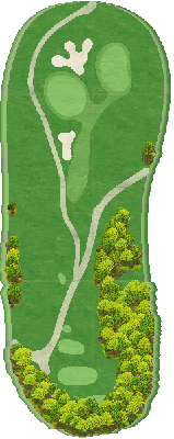 ＮＩＮＥ ＳＴＯＮＥ ＧＯＬＦ ＣＬＵＢ OUT8番ホール コース図