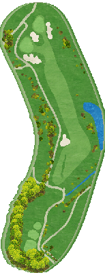 ＮＩＮＥ ＳＴＯＮＥ ＧＯＬＦ ＣＬＵＢ OUT9番ホール コース図