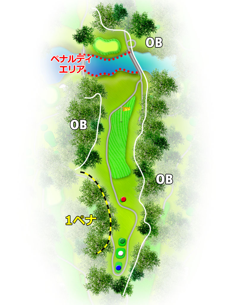 小名浜オーシャンホテル＆ゴルフクラブ IN12番ホール コース図