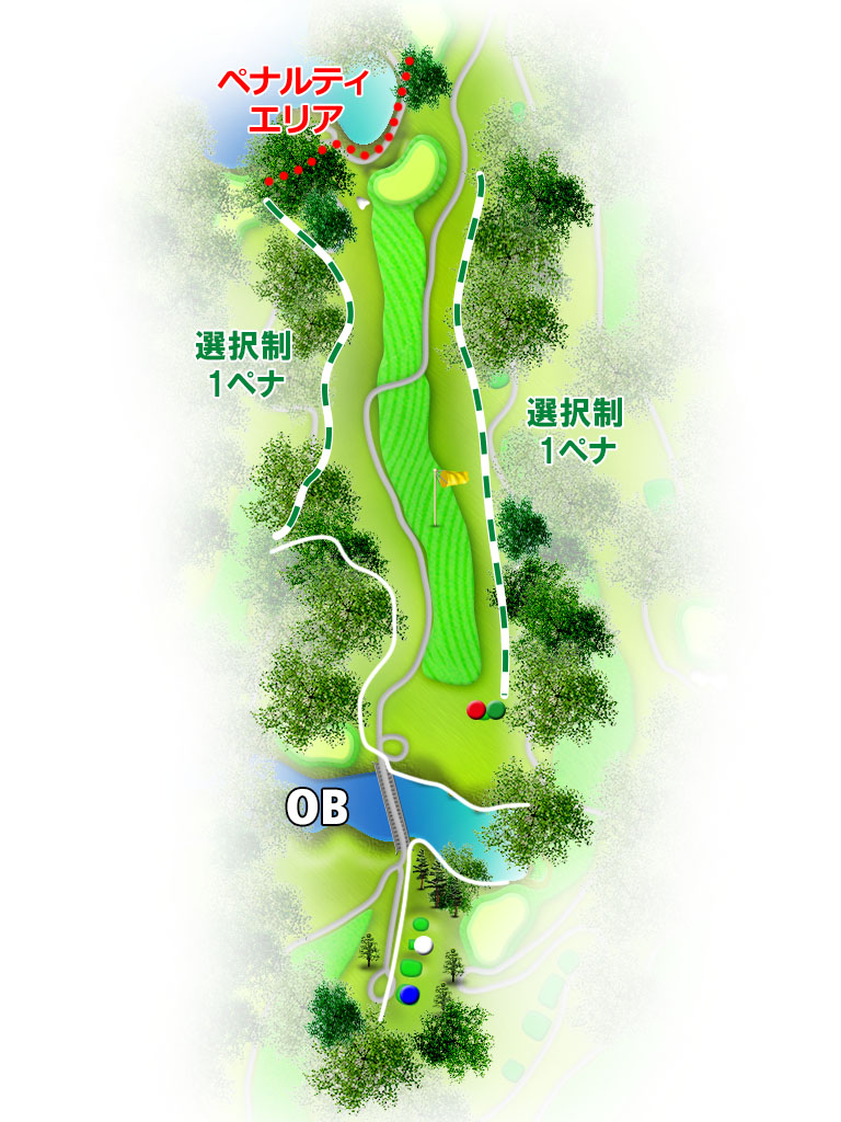 小名浜オーシャンホテル＆ゴルフクラブ IN13番ホール コース図