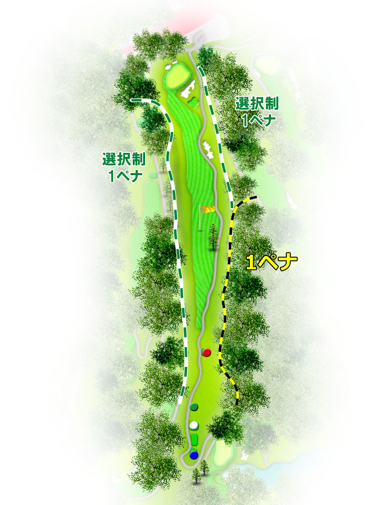 小名浜オーシャンホテル＆ゴルフクラブ OUT9番ホール コース図