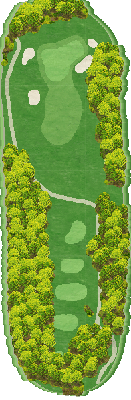 真名カントリークラブゲーリー・プレーヤーコース OUT6番ホール コース図