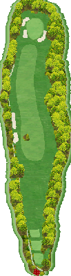 ＭＧＭ ＭＡＮＩＷＡ 桧コース1番ホール コース図