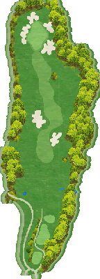 サミットゴルフクラブ OUT3番ホール コース図