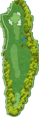 サミットゴルフクラブ OUT5番ホール コース図