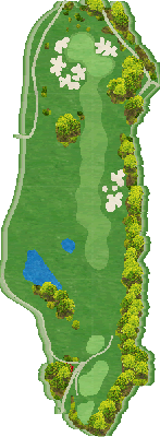 サミットゴルフクラブ OUT7番ホール コース図