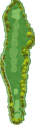 サミットゴルフクラブ OUT8番ホール コース図