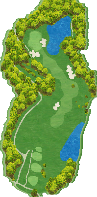 サミットゴルフクラブ IN4番ホール コース図