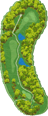 シーダーヒルズカントリークラブ OUT5番ホール コース図